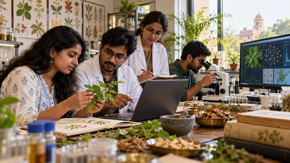 Indian researchers combine medicinal-plant study with computing in a university innovation lab.