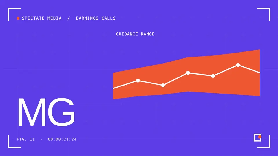 Spectate Media cover: guidance range band with actual results